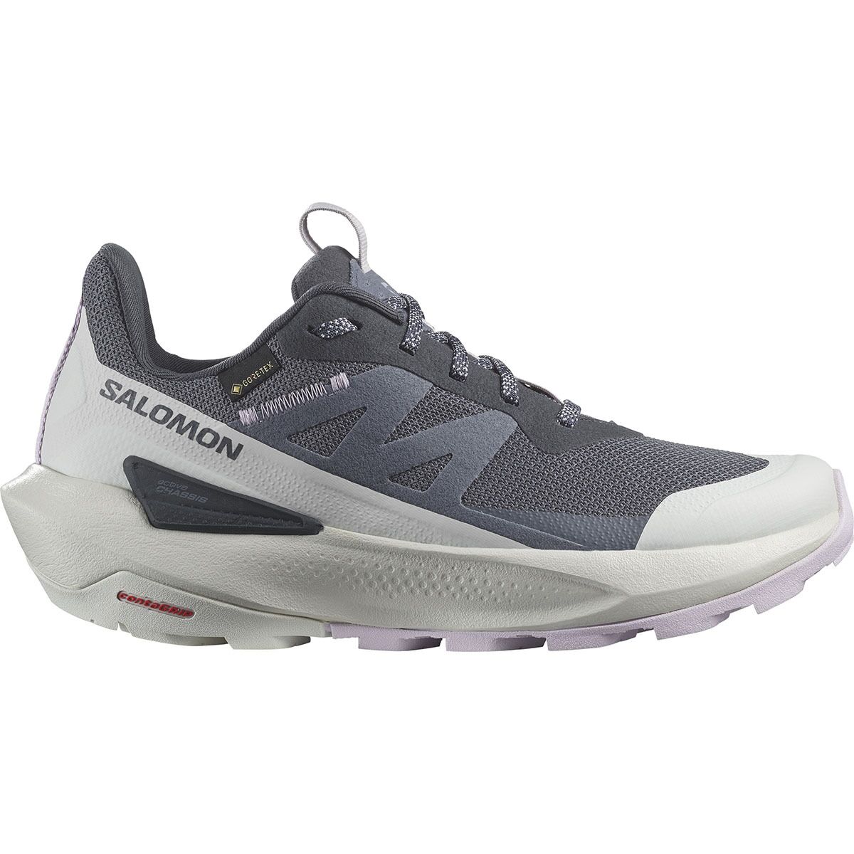 Image of Salomon Elixir Activ GTX Shoe - Women's India Ink/Glacier Gray/Orchid Petal, US 9.0/UK 7.5