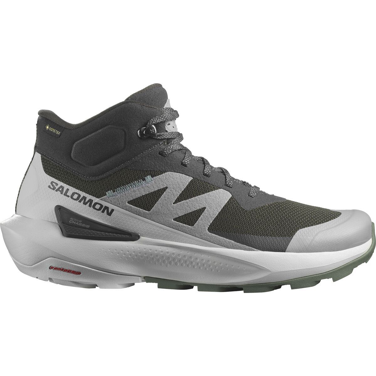 Salomon Elixir Activ Mid GTX Boot - Men's Phantom/Glacier Gray/Laurel Wreath, US 8.0/UK 7.5