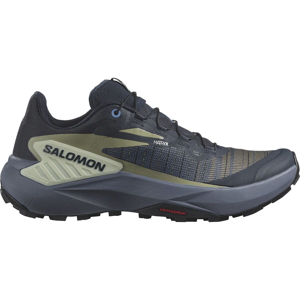 Image of Salomon Genesis Shoe - Women's Carbon/Grisaille/Aloe Wash, US 8.5/UK 7.0