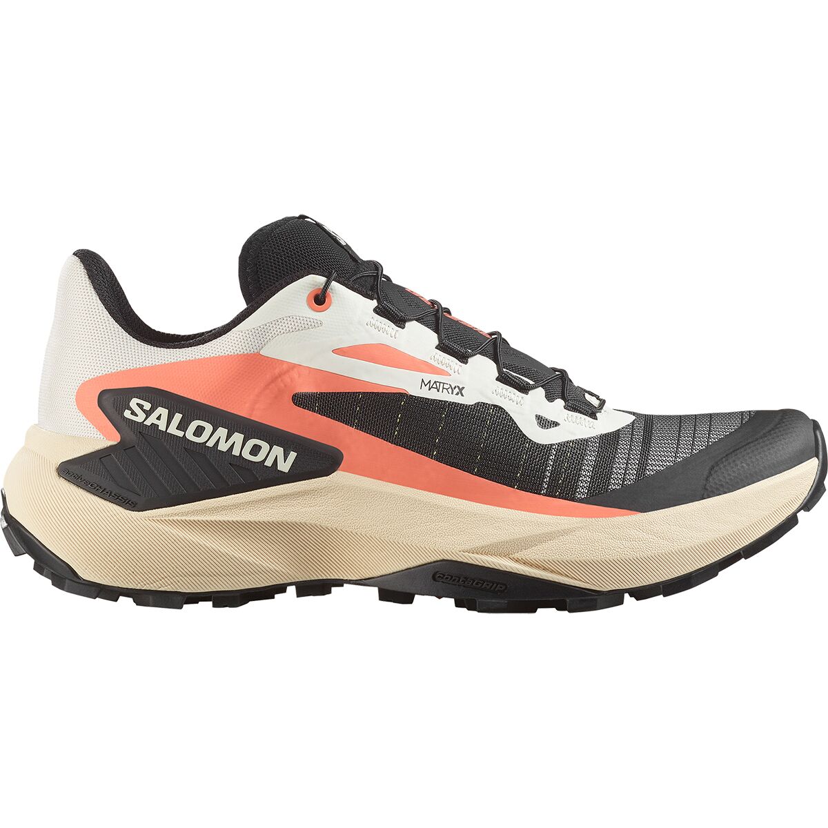 Image of Salomon Genesis Shoe - Women's Fusion Coral/Tender Peach/Black, US 10.0/UK 8.5