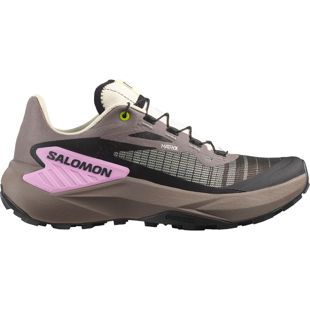 Image of Salomon Genesis Shoe - Women's Iron/Vanilla Ice/Cyclamen, US 9.0/UK 7.5