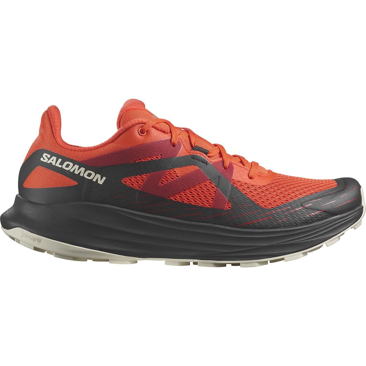 Salomon Ultra Flow Shoe - Men's Cherry Tomato/Black/Almond Milk, US 9.0/UK8.5