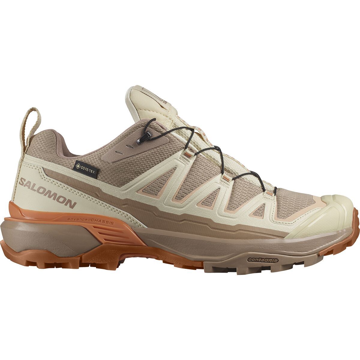Salomon X Ultra 360 Edge GTX Shoe - Women's Natural/Shortbread/Prairie Sunset, US 8.5/UK 7.0