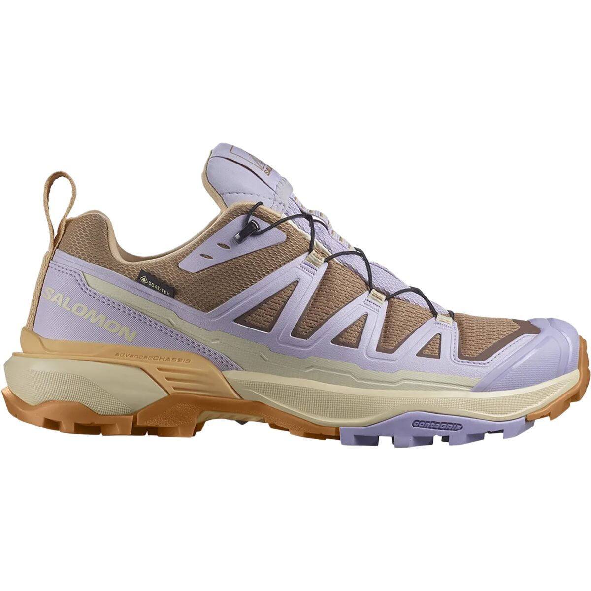 Salomon X Ultra 360 Edge GTX Shoe - Women's Raw Umber/Orchid Petal/Peach Quartz, US 7.0/UK 5.5