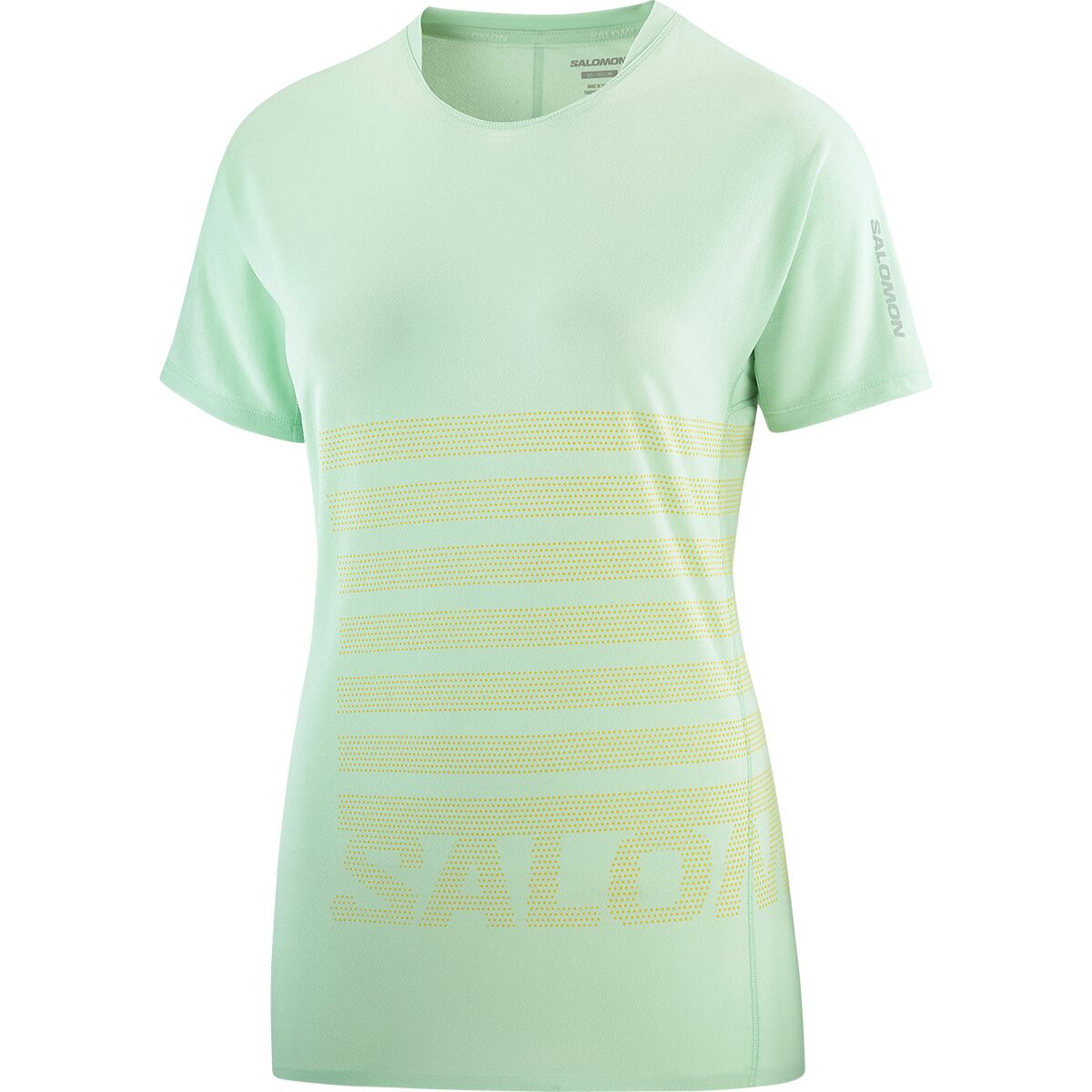 Salomon Sense Aero GFX T Shirt Women s Aqua Foam Sulphur Spring S