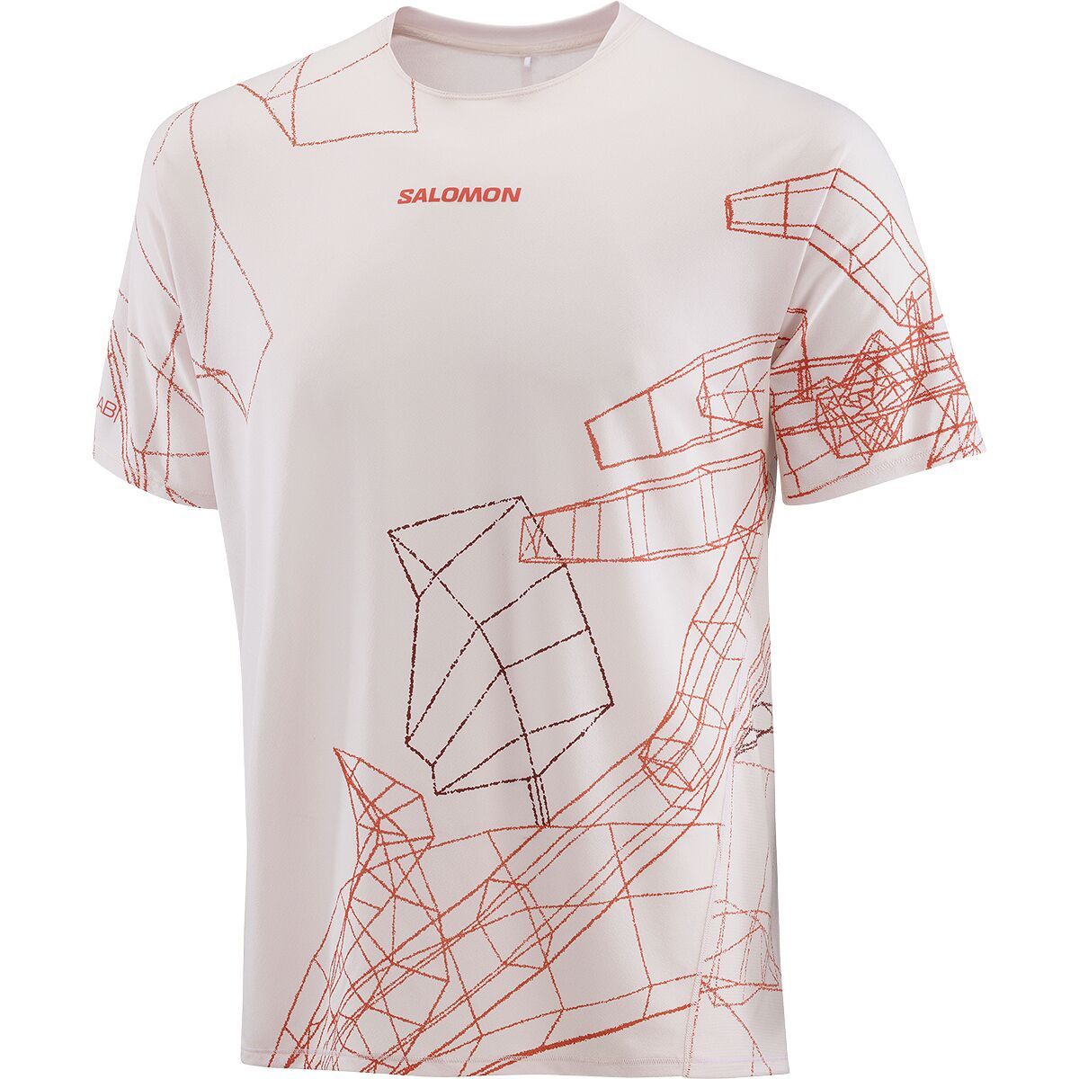 Image of Salomon S/Lab Speed T-Shirt - Men's Lilac Ash/Fiery Red, L