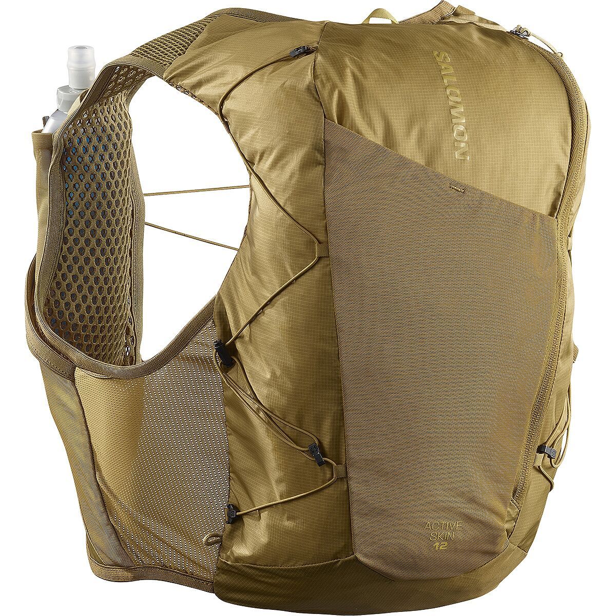 Image of Salomon Active Skin 12L Hydration Vest Set Brilliant Olive/Willow, S