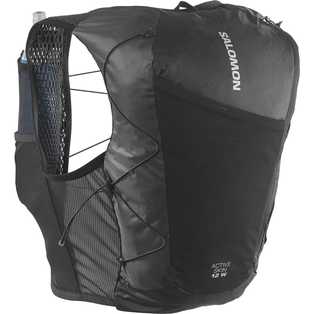 Salomon Salomon Active Skin 12L Running Hydration Vest + Flasks - Women's Black/Metal, L