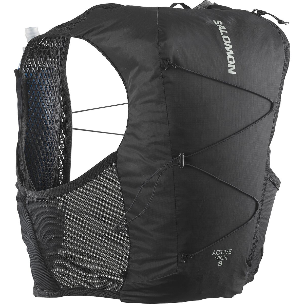 Image of Salomon Active Skin 8L Hydration Vest Set Black/Metal, XL