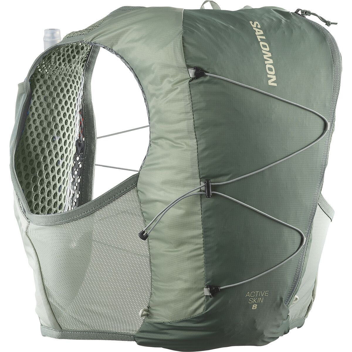 Image of Salomon Active Skin 8L Hydration Vest Set Laurel Wreath/Lily Pad/Aloe Wash, S