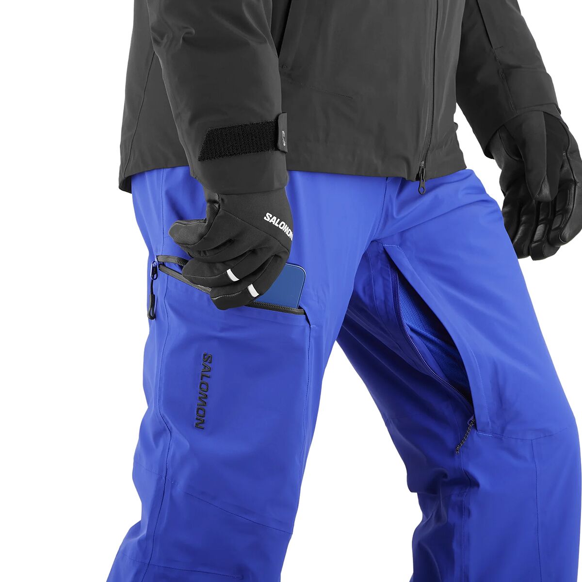 Salomon Brilliant スキーパンツ size:L (Re) 青 Salomon Brilliant Pant - Men's - Clothing