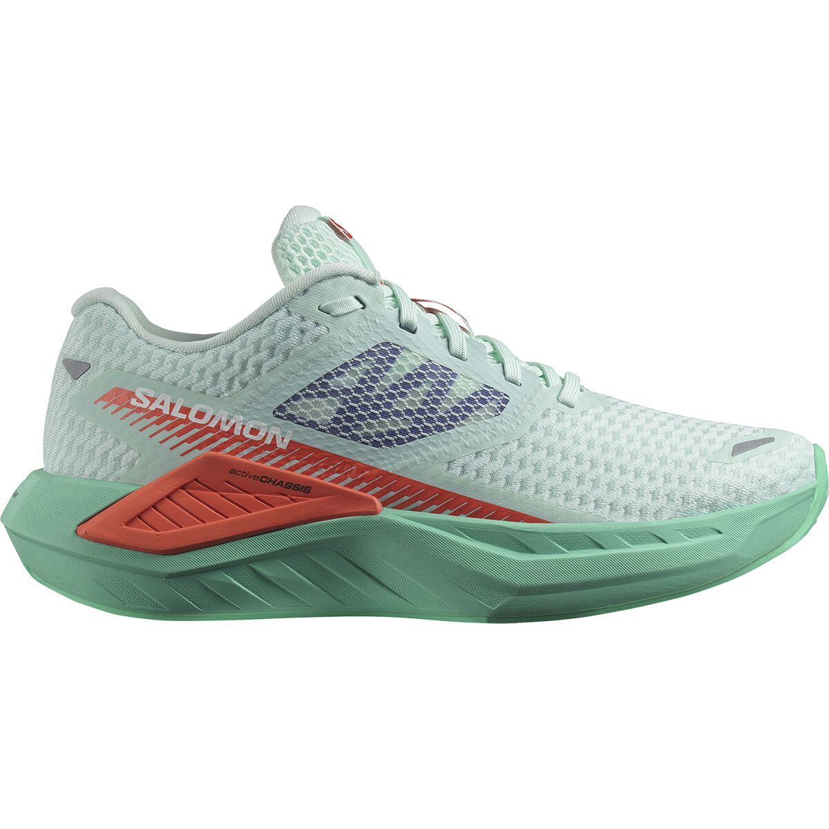 Salomon DRX Defy Running Shoe - Women's Bay/Cherry Tomato/Electric Green, US 8.5/UK 7.0