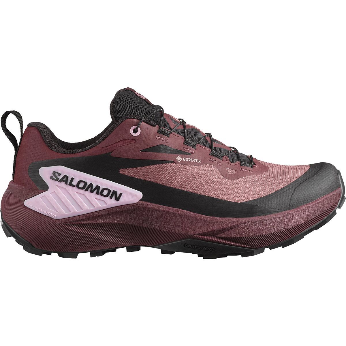 Salomon Genesis GORE-TEX Trail Running Shoe - Women's Rose Taupe/Black/Orchid Bouquet, US 7.0/UK 5.5