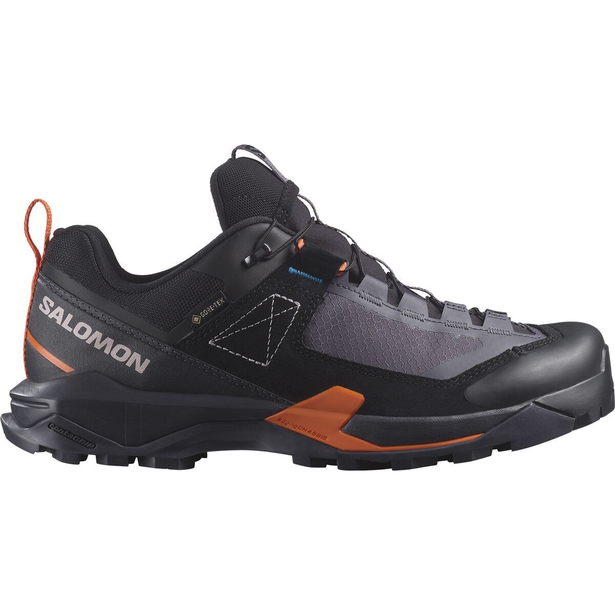 Image of Salomon X Ultra Alpine GORE-TEX Hiking Shoe - Women's Nine Iron/Black/Red Orange, US 9.5/UK 8.0