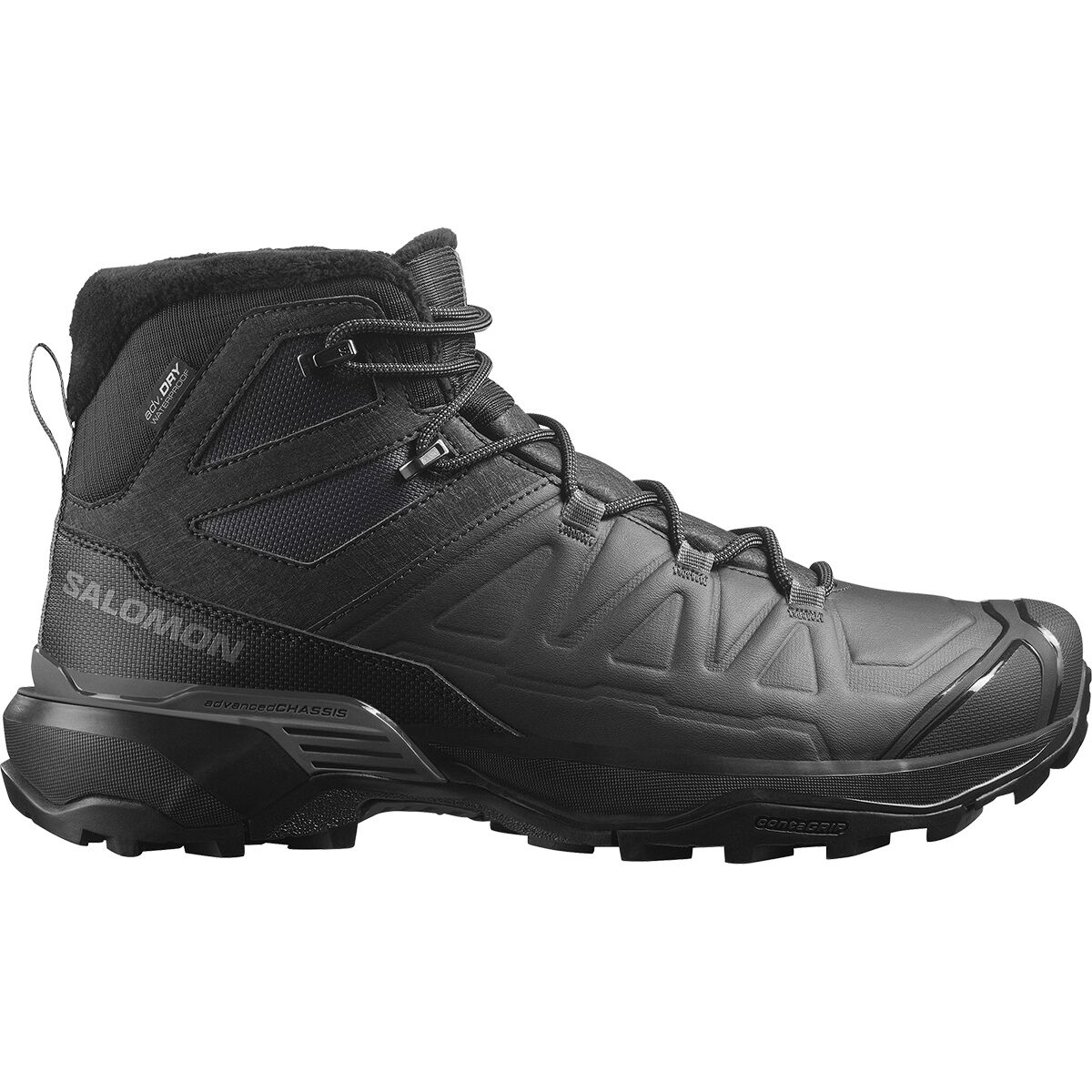 Image of Salomon X Ultra Snowpilot Waterproof Boot - Men's Black/Phantom/Castlerock, US 8.0/UK 7.5