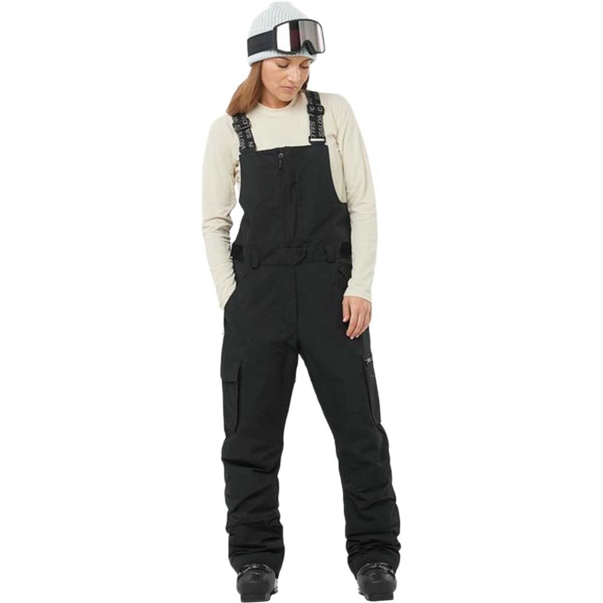 Salomon Salomon Bashley Bib Pant - Women's Deep Black, XL