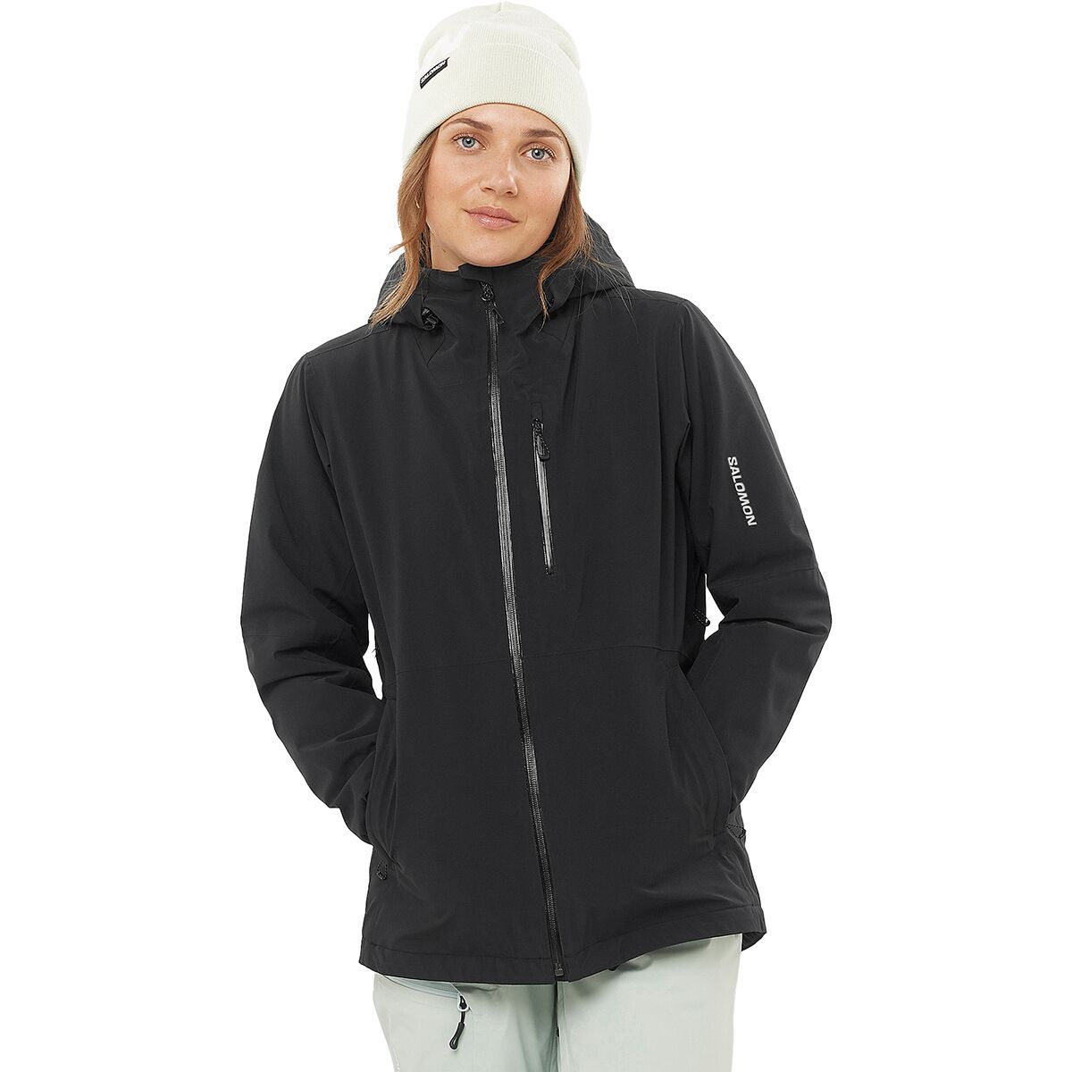 Image of Salomon Highland Jacket - Women's Deep Black, L