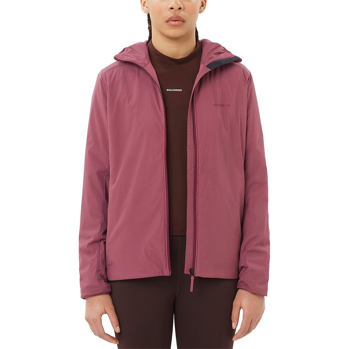 Image of Salomon Mountain Flex Hooded Jacket - Women's Nocturne, L