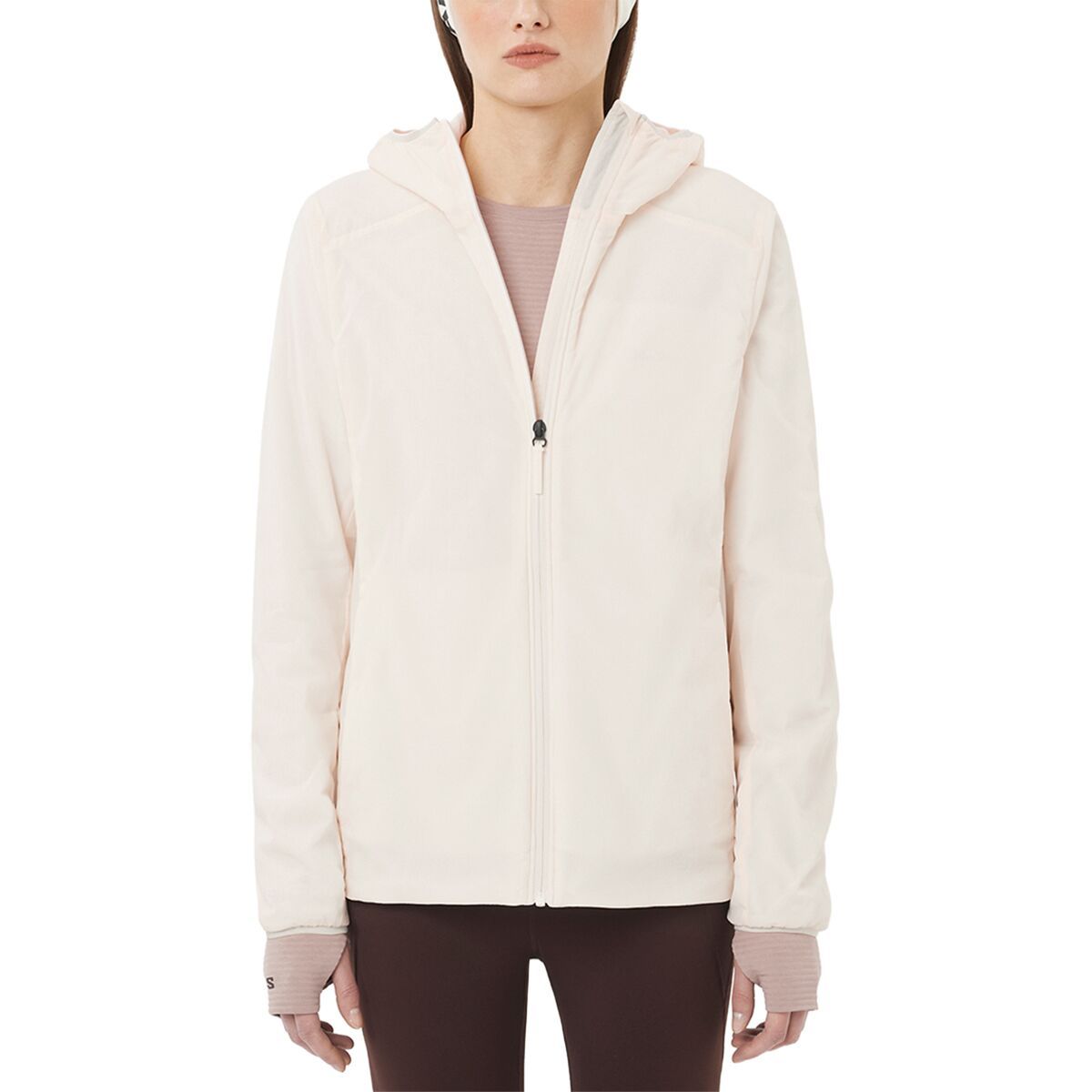 Image of Salomon Mountain Flex Hooded Jacket - Women's Whisper White, L