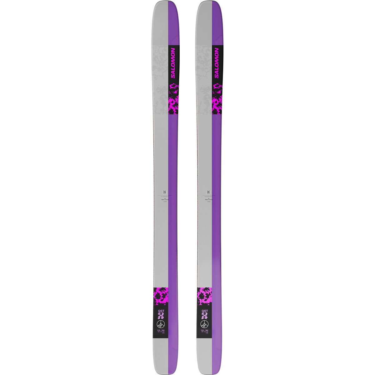 Salomon Salomon QST X Ski - 2026 Black/Shocking Pink/Lunar Rock, 192cm