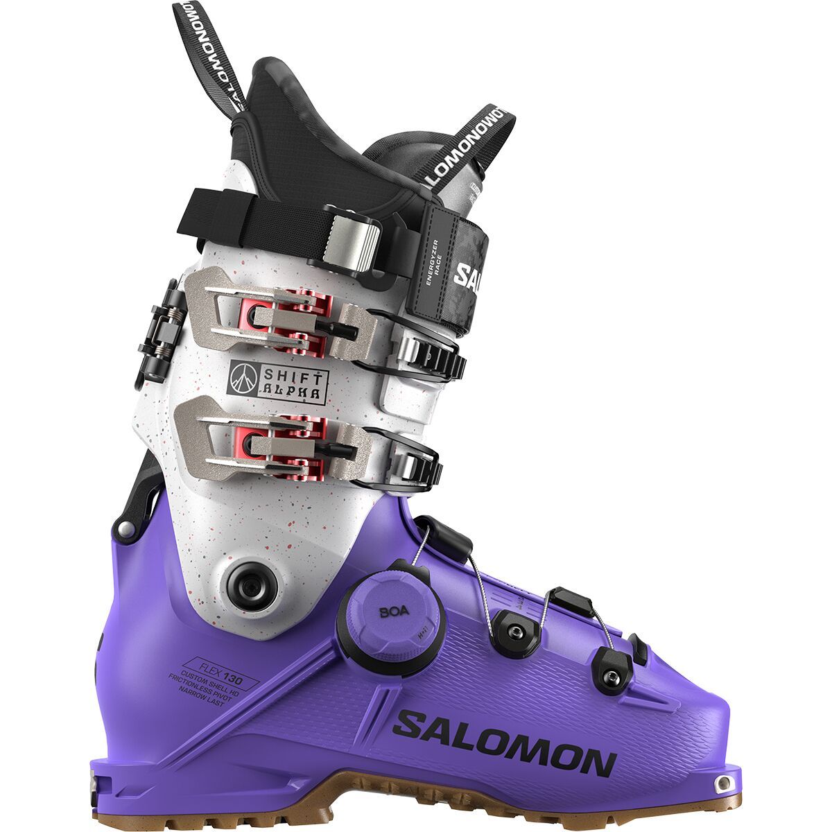 Image of Salomon Shift Alpha BOA 130 Boot - 2025 Ultra Violet/Black/Black, 24.5