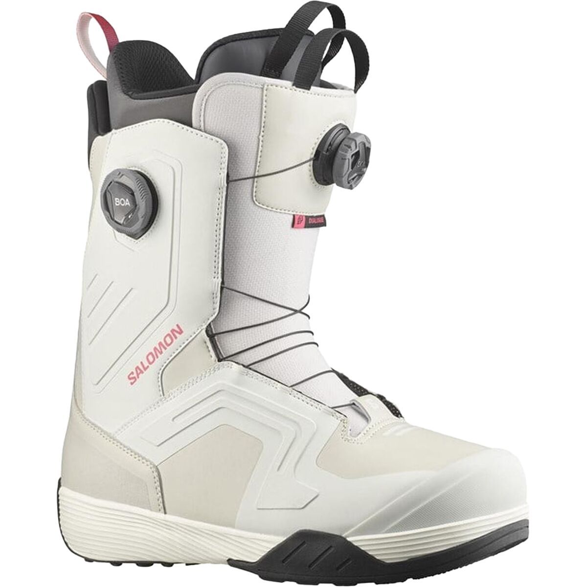 Salomon Dialogue Dual BOA Snowboard Boot - 2025 Vaporous Gray/Antarctica/Calypso Coral, 31.5