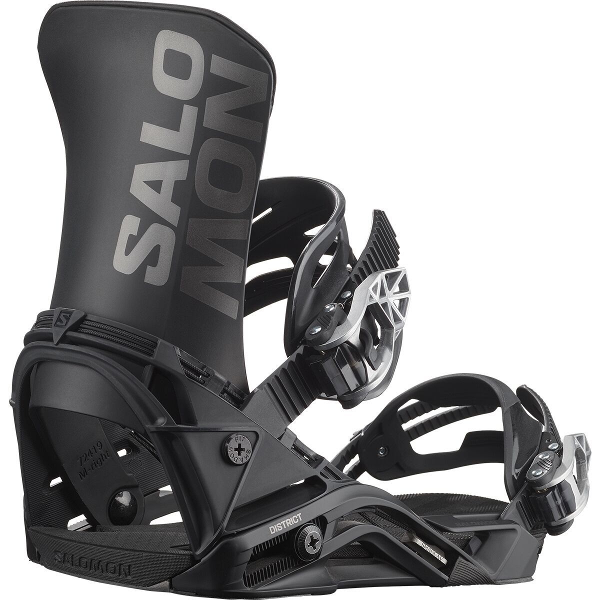 Salomon District Snowboard Binding - 2025 Black, M