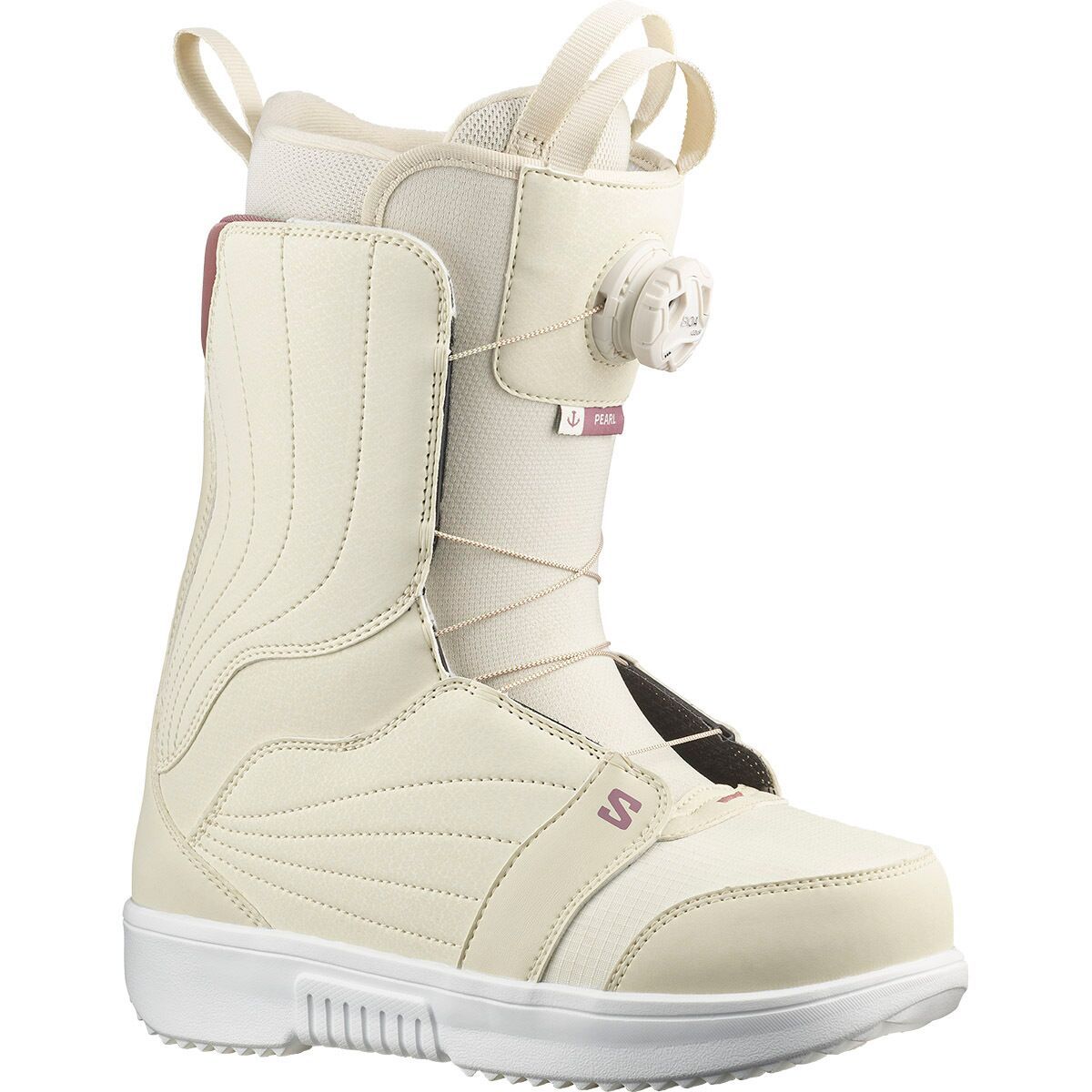 Image of Salomon Pearl BOA Snowboard Boot - 2025 - Women's Almond Milk/Vanilla Ice/Grape Shake, 27.5