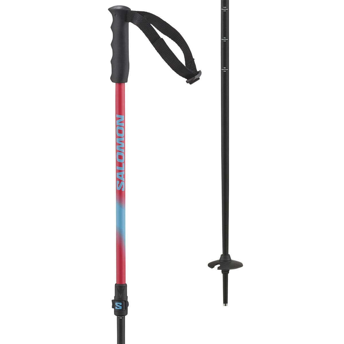 Salomon MTN Jr Ski Poles - Kids' Red, One Size
