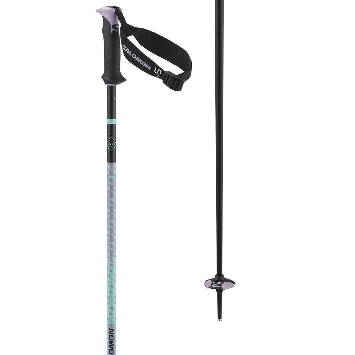 Image of Salomon Polar Pro S3 Ski Poles Lilac, 105cm