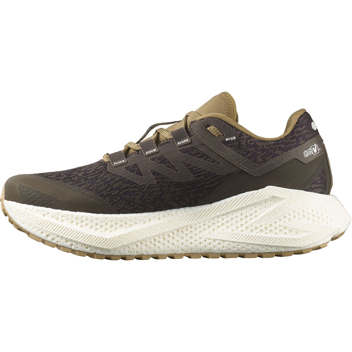 Image of Salomon Aero Glide 3 Grvl Running Shoe - Men's Wren/Vanilla Ice/Coyote Brown, US 11.5/UK 11.0
