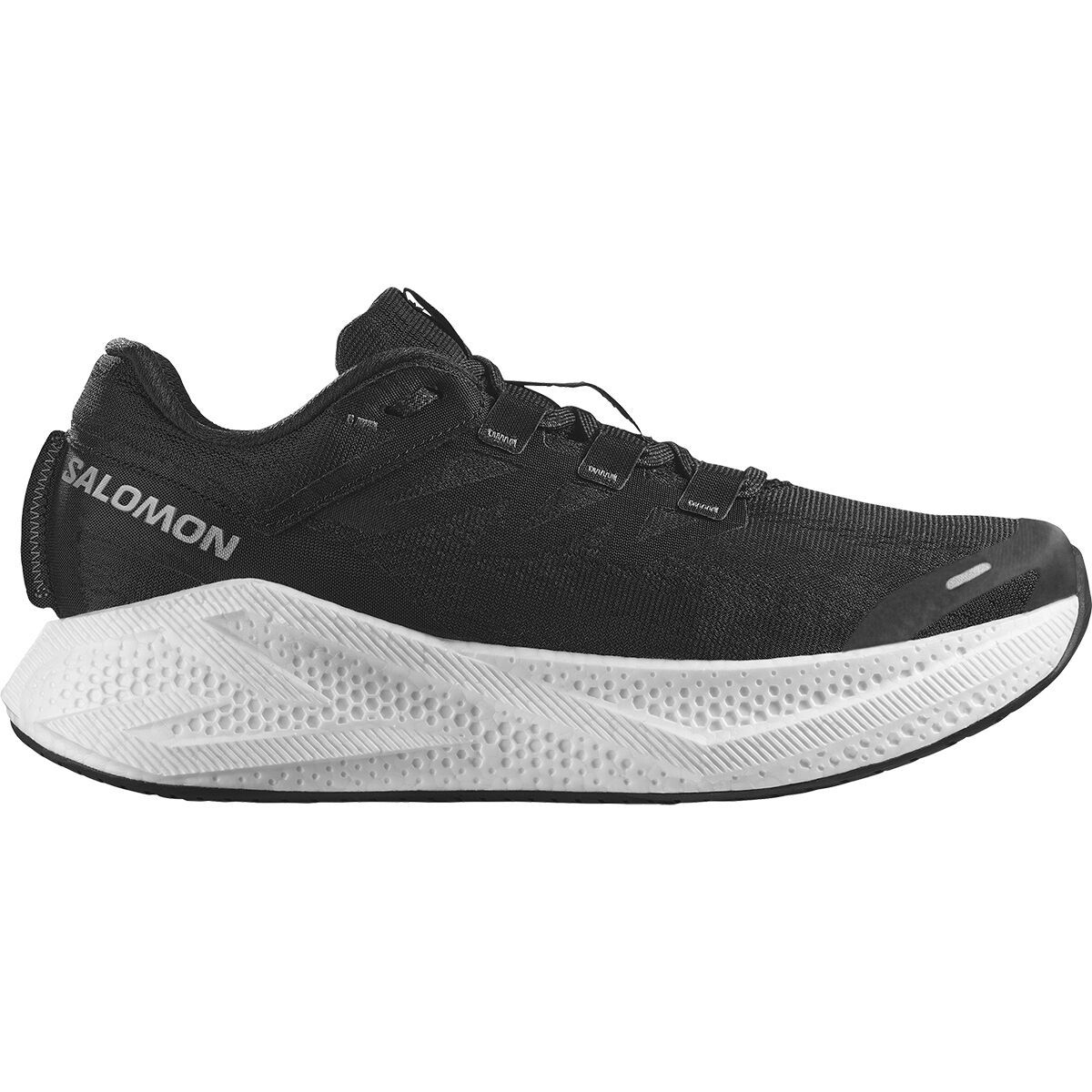 Image of Salomon Aero Glide 3 Running Shoe - Men's Black/White/Asphalt, US 12.0/UK 11.5