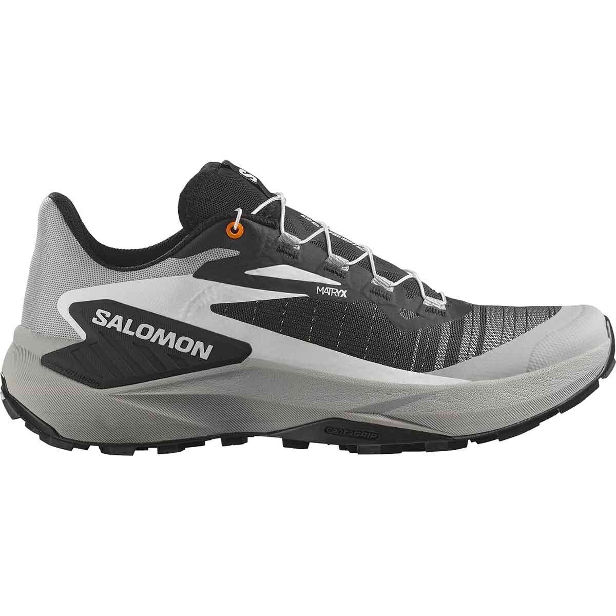 Image of Salomon Genesis Trail Running Shoe - Men's Black/Alloy/Turmeric, US 9.0/UK 8.5