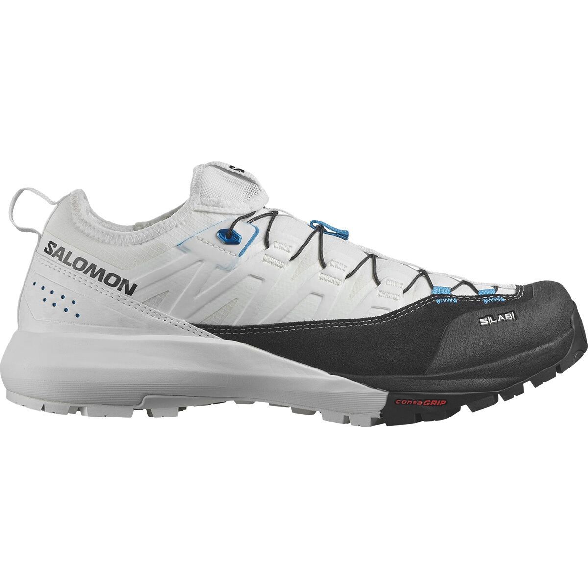 Image of Salomon S/Lab Alpinway Hiking Shoe White/Black/Transcend Blue, US 12.0/UK 11.5