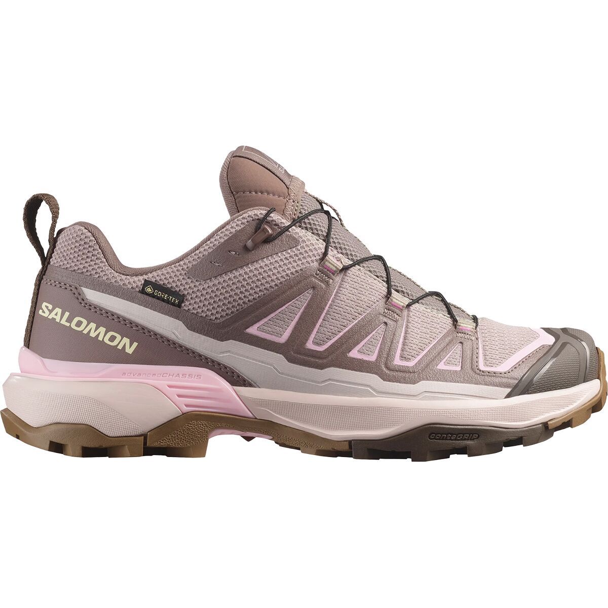 Image of Salomon X Ultra 360 Edge GTX Hiking Shoe - Women's Iron/Etherea/Fairy Tale, US 9.5/UK 8.0