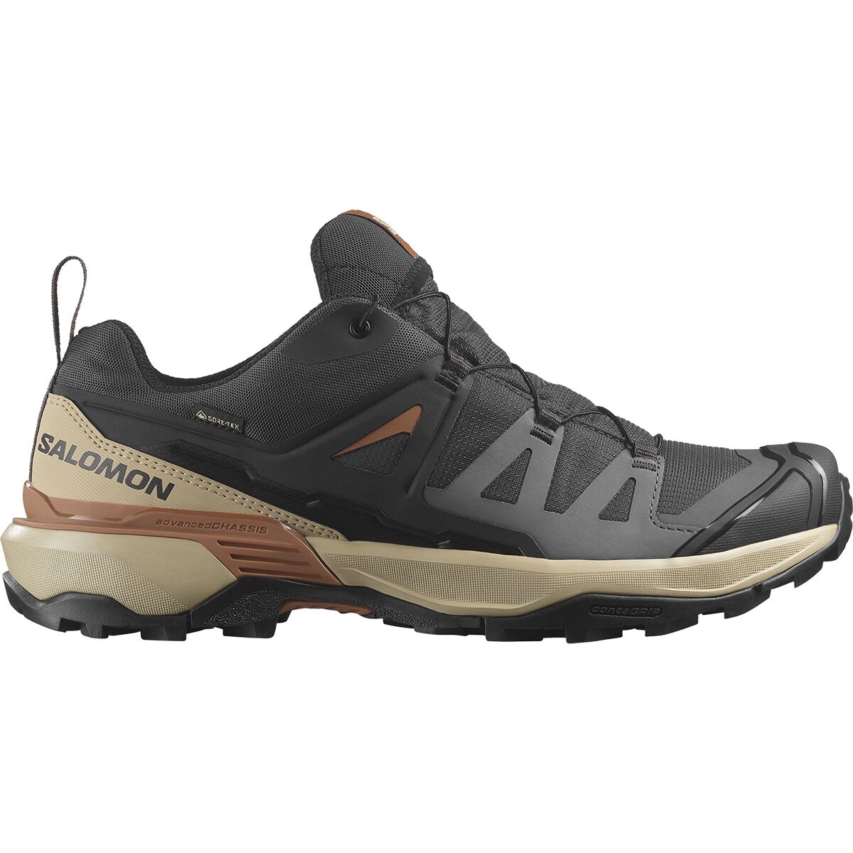 Image of Salomon X Ultra 360 GTX Hiking Shoe - Men's Phantom/Safari/Caramel Cafe, US 11.5/UK 11.0