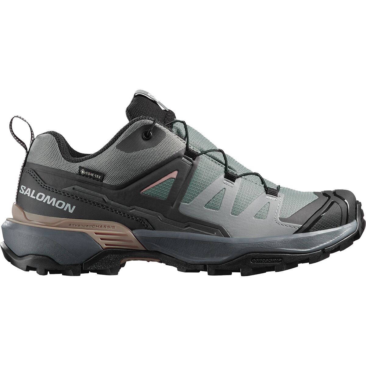 Image of Salomon X Ultra 360 GTX Hiking Shoe - Women's Sedona Sage/Urban Chic/Etherea, US 10.0/UK 8.5