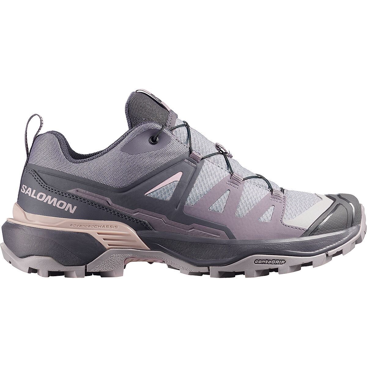 Image of Salomon X Ultra 360 Hiking Shoe - Women's Gull/Nine Iron/Shadow Gray, US 8.5/UK 7.0