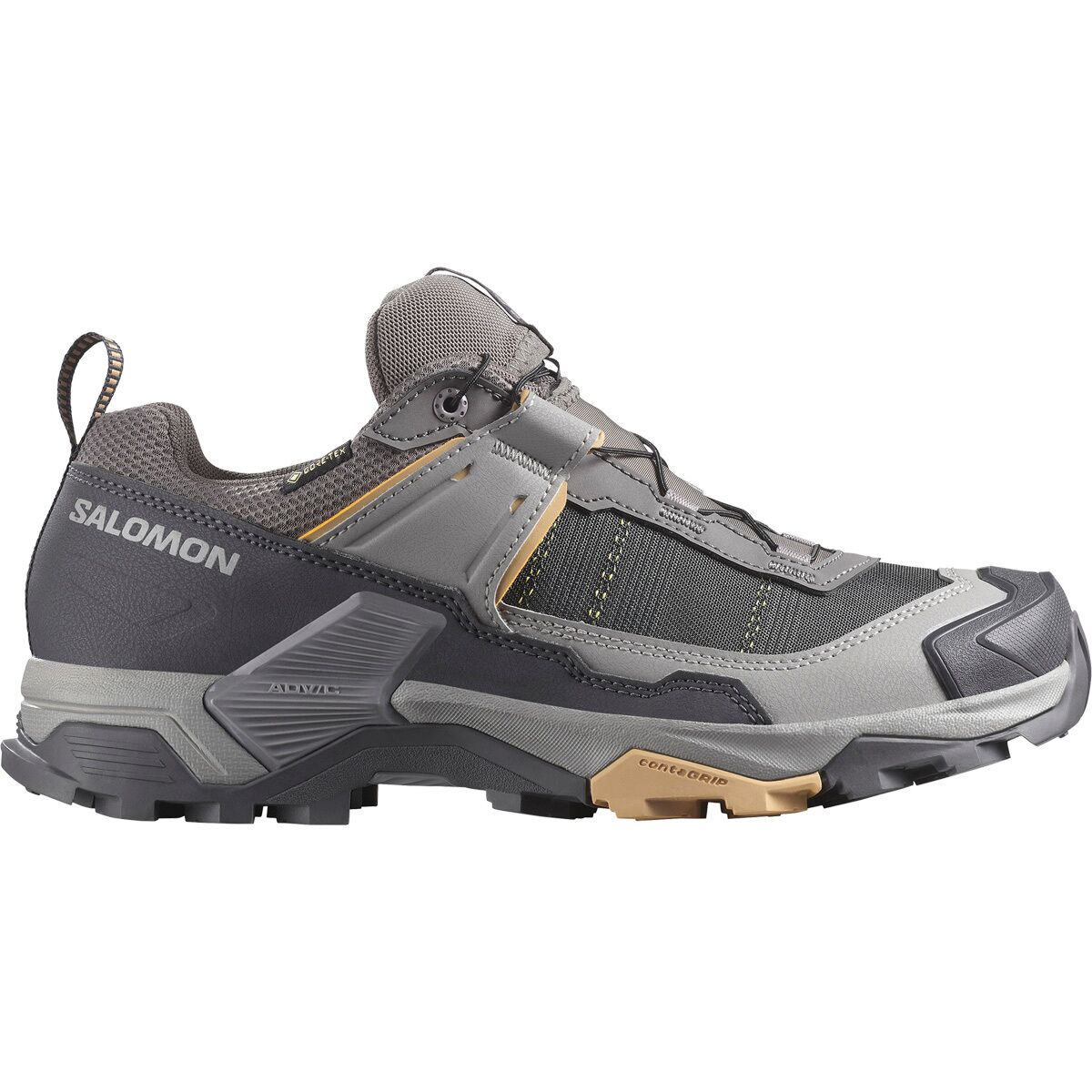 Image of Salomon X Ultra 5 GTX Hiking Shoe - Women's Plum Kitten/Nine Iron/Soft Clay, US 6.5/UK 5.0
