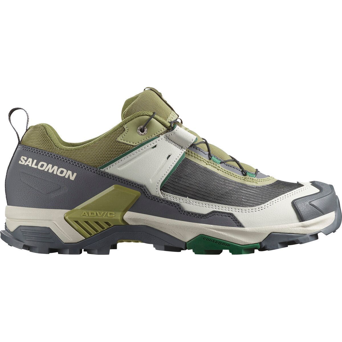 Image of Salomon X Ultra 5 Hiking Shoe - Men's Aloe/Asphalt/Eden, US 11.0/UK 10.5