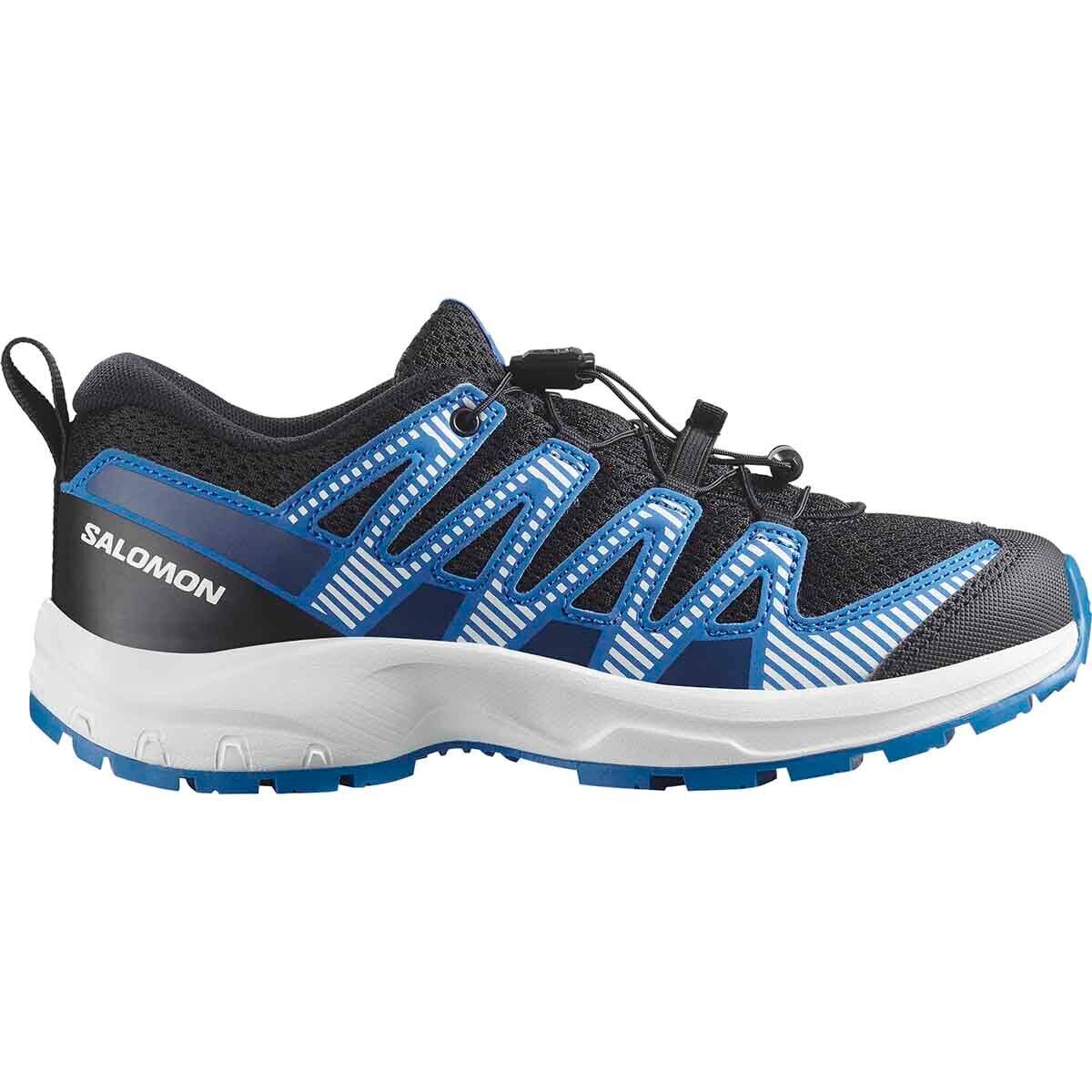 Image of Salomon XA Pro V8 Shoe - Kids' Black/White/French Blue, 3.0