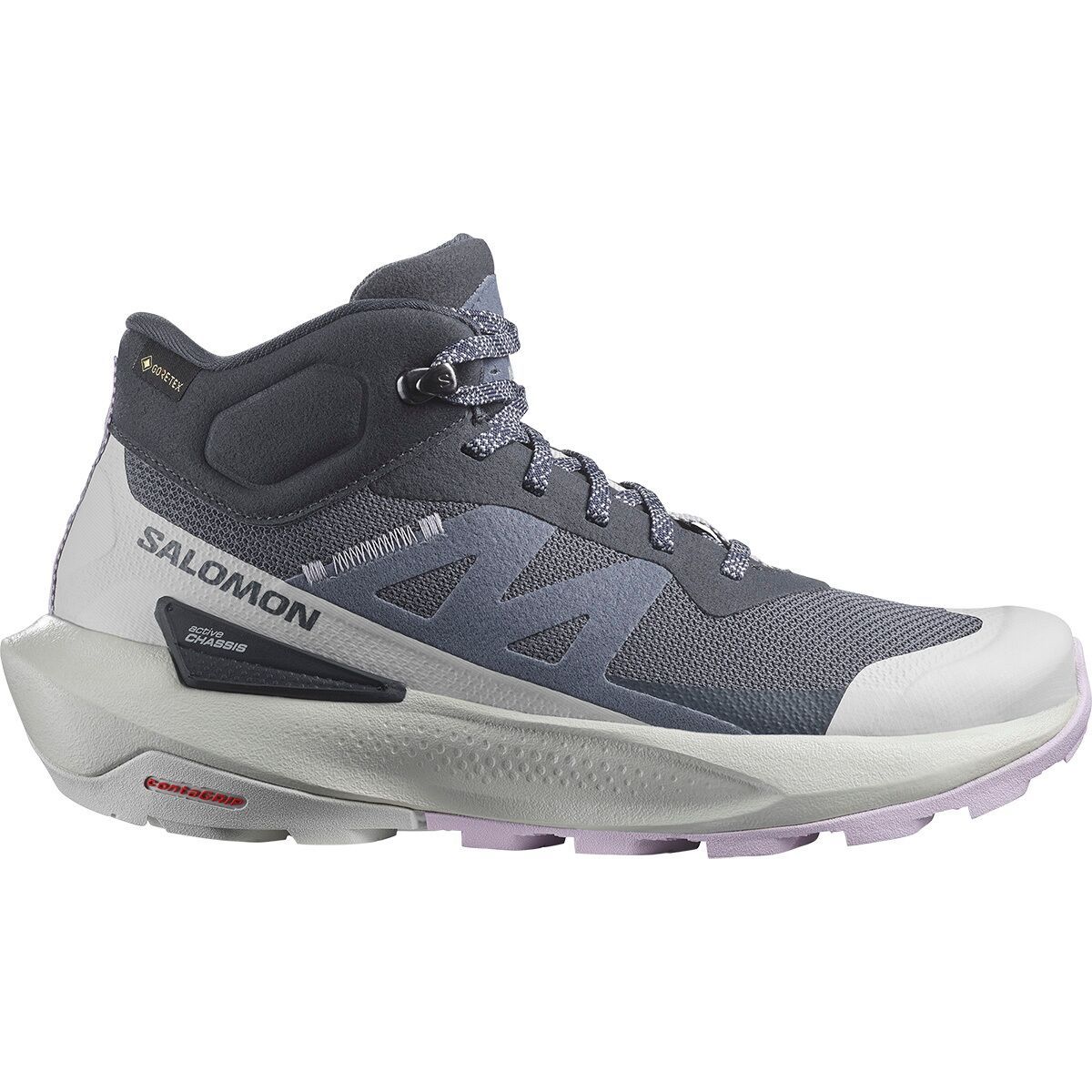 Salomon Elixir Activ Mid GTX Boot - 2024 - Women's India Ink/Glacier Gray/Orchid Petal, US 11.0/UK 9.5