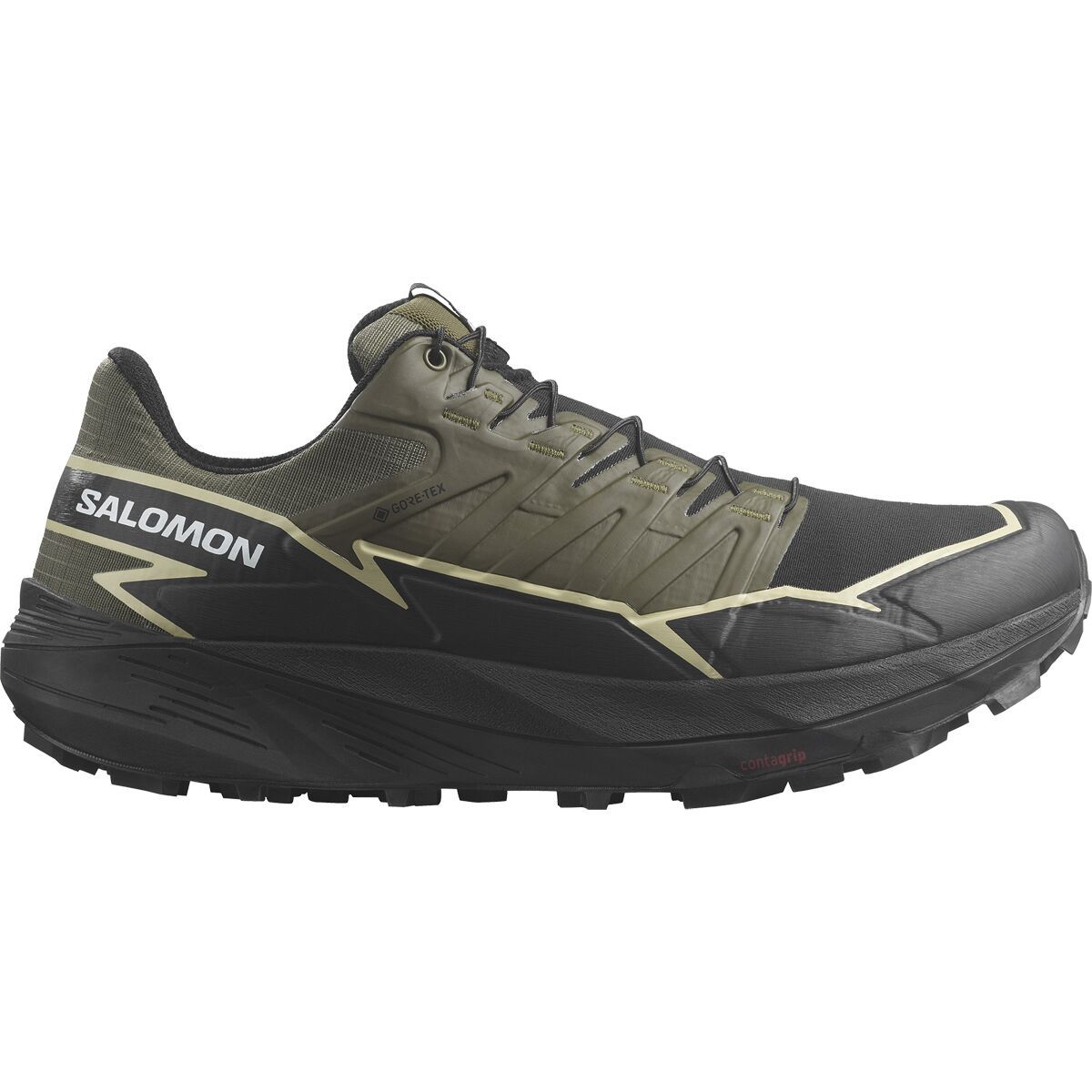 Salomon Thundercross GORE-TEX Trail Running Shoe - 2024 - Men's Olive Night/Black/Alfalfa, US 10.5/UK 10.0