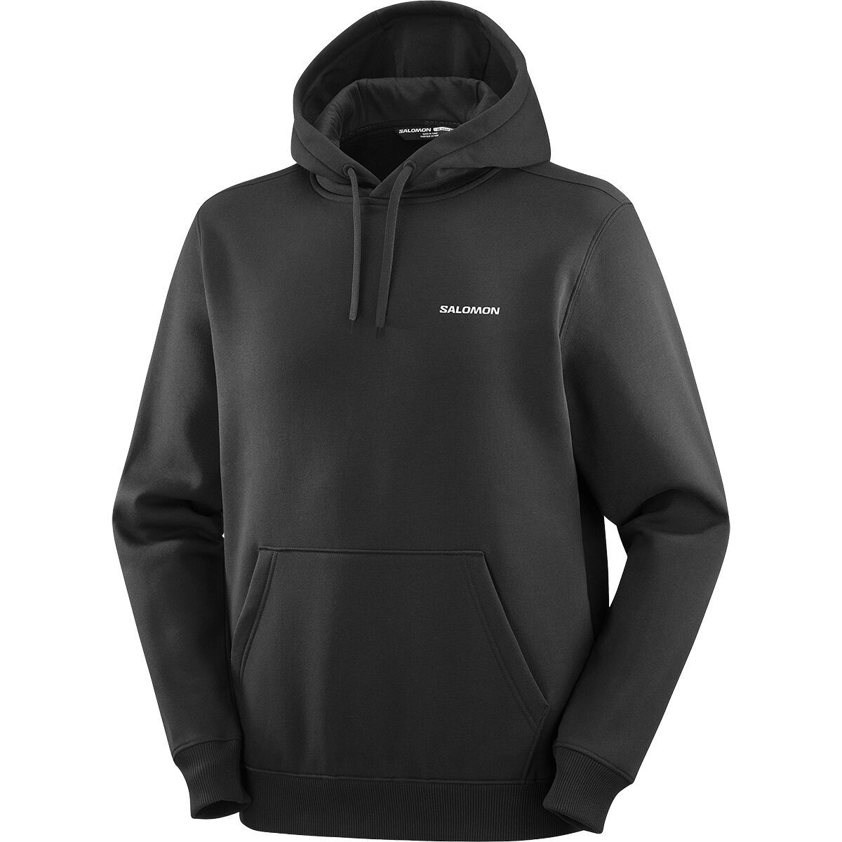 Image of Salomon Chest Logo Hoodie Deep Black, L
