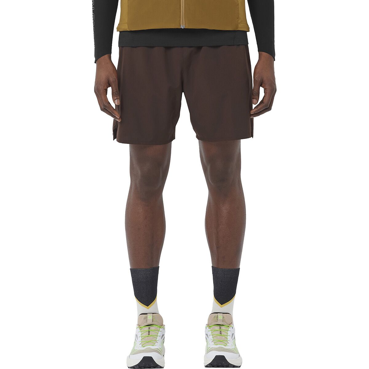 Image of Salomon Shkout 2In1 7in Short - Men's Coffee Bean, XL