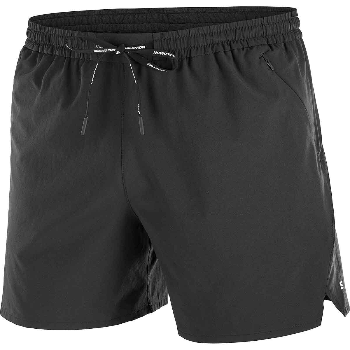 Image of Salomon Shkout 5in Short - Men's Deep Black, M