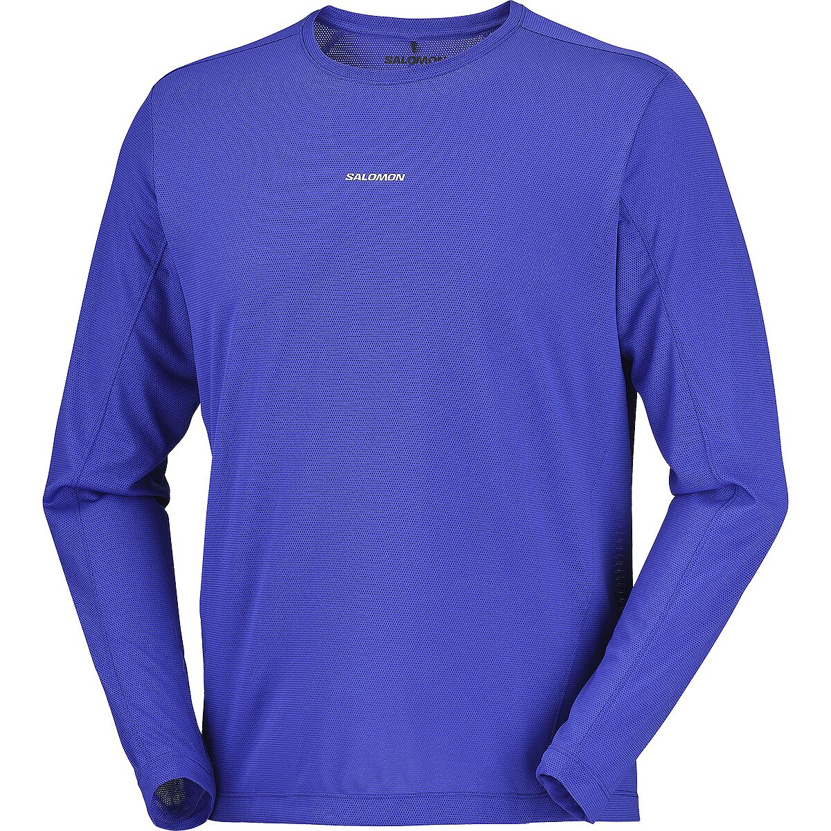 Image of Salomon Shkout Core Long-Sleeve T-Shirt - Men's Clematis Blue, L