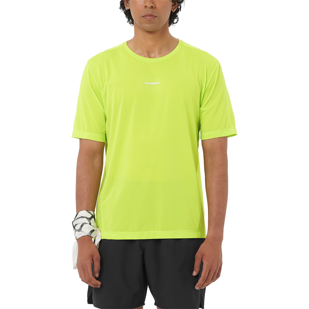 Image of Salomon Shkout Core Short-Sleeve T-Shirt - Men's Acid Lime, M