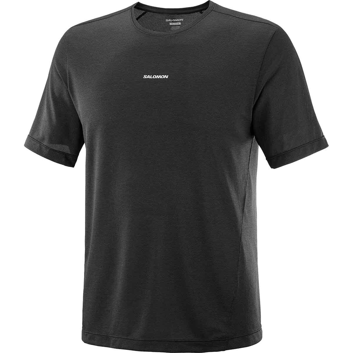 Image of Salomon Shkout Core Short-Sleeve T-Shirt - Men's Deep Black, M