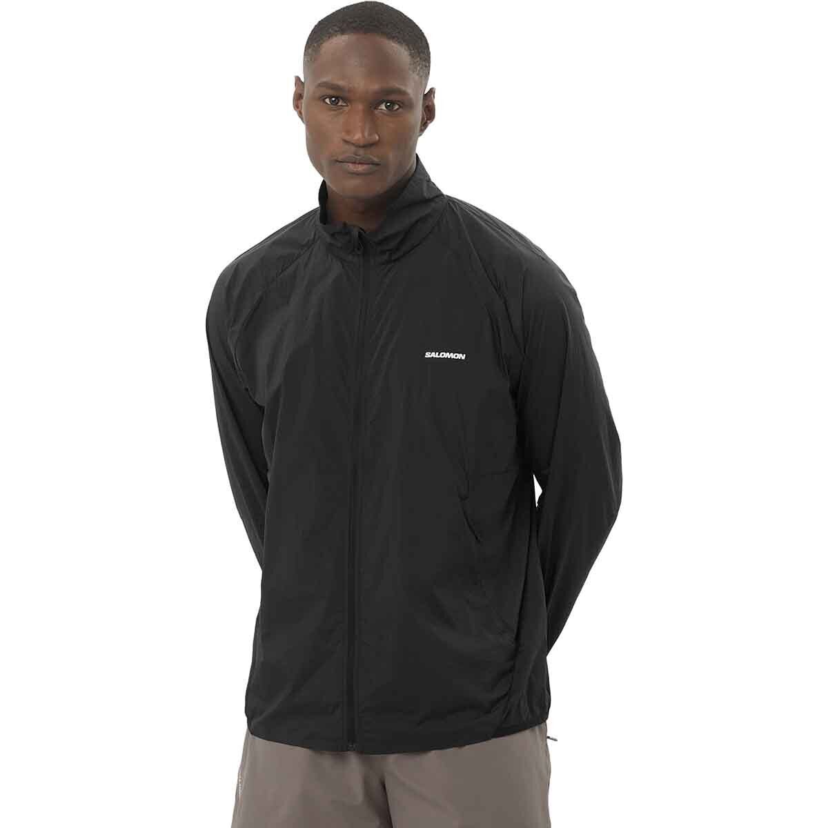 Image of Salomon Shkout Fly Windbreaker - Men's Deep Black, S